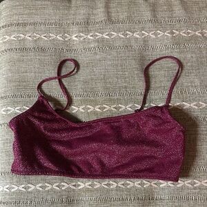 Triangl Swimwear Glittery Pink Top